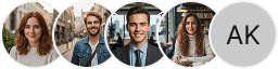 Multiple investor profile avatars on Choice Valorao trading review block